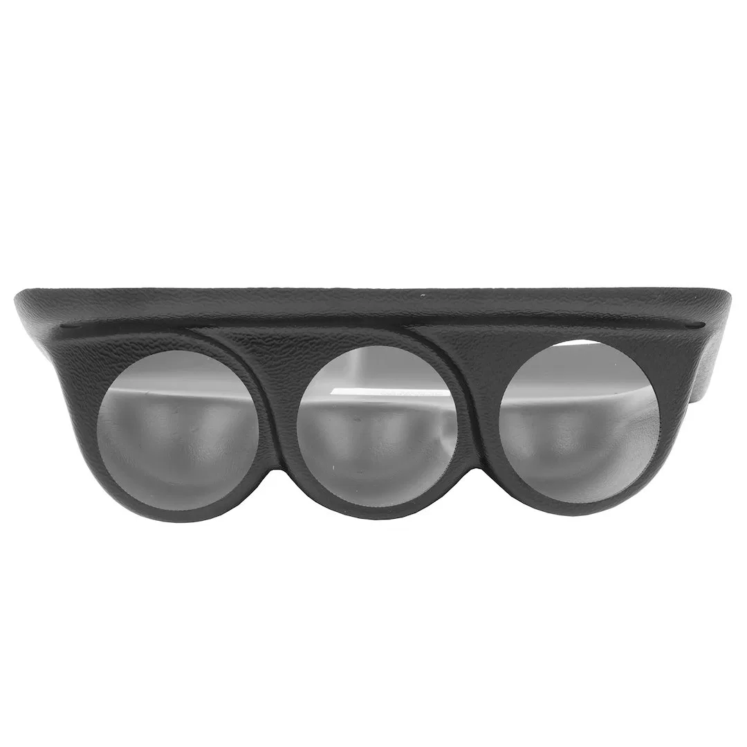15018 – AUTO METER Gauge Pod, Under Dash Mount Holds 3 Gauges 2-1/16 Inch ABS Plastic Black